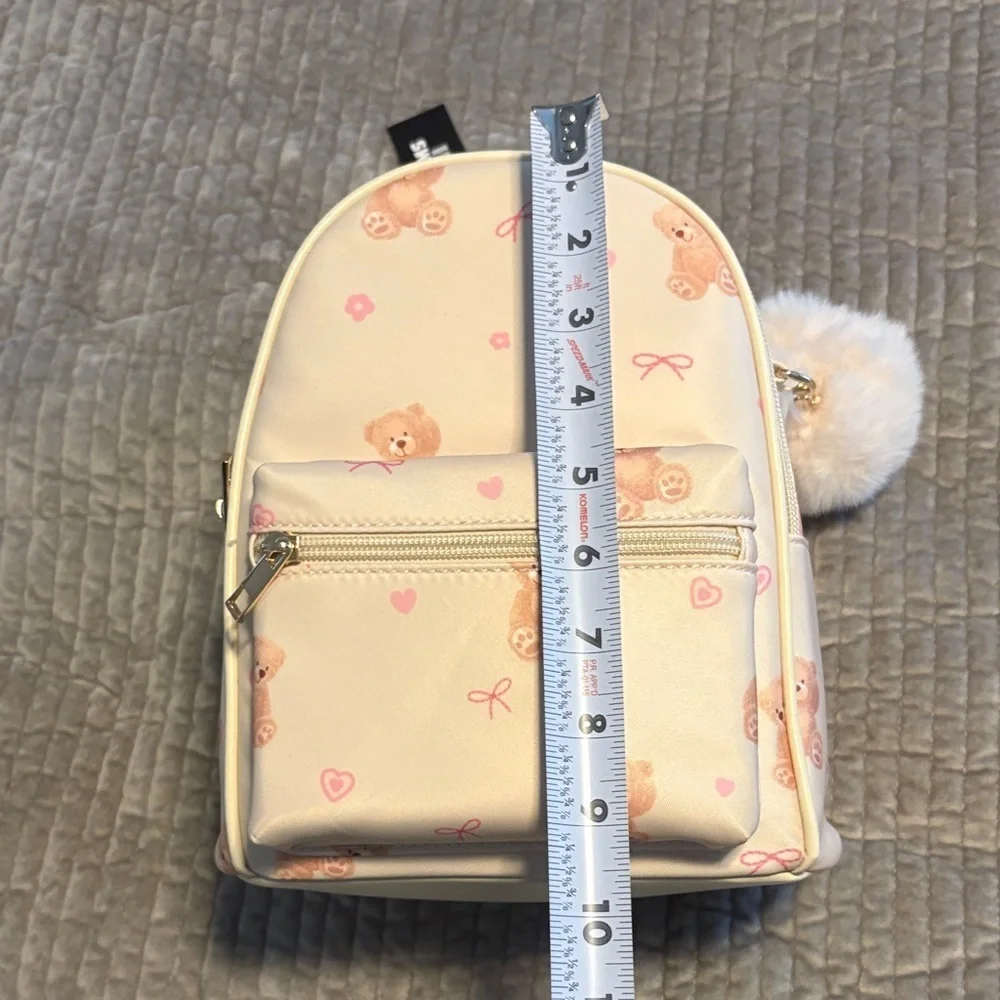 Adorable Cream Teddy Bear Kids Backpack